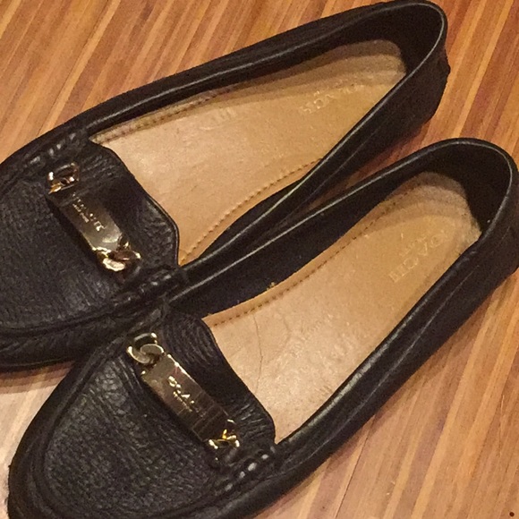 Pebble leather Coach Loafers - Picture 2 of 7